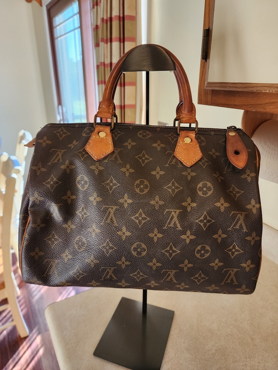 Louis Vuitton Handbags - Louis Vuitton Monogram Canvas Satchel in Brown with Tan Trim